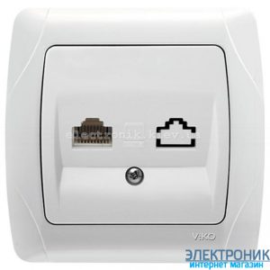 VIKO CARMEN БІЛИЙ Розетка комп'ютерна