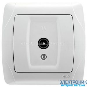 VIKO CARMEN БІЛИЙ Розетка телевізійна прохідна