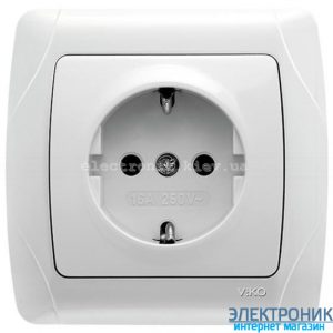 VIKO CARMEN БІЛИЙ Розетка з із заземленнямм