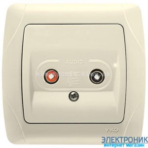 VIKO CARMEN КРЕМ Розетка аудіо