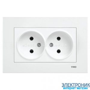 VIKO KARRE БІЛИЙ Розетка подвійна