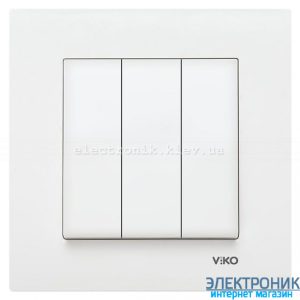 VIKO KARRE БІЛИЙ Вимикач потрійний