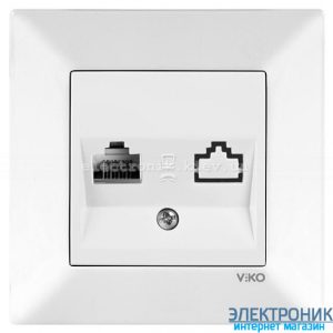 VIKO MERIDIAN БІЛИЙ Розетка комп'ютерна (Cat 5e)