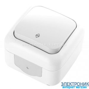 VIKO PALMIYE БІЛИЙ Вимикач вологозахищений прохідний