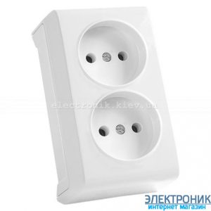 VIKO VERA БІЛИЙ Розетка подвійна