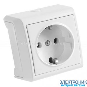 VIKO VERA БІЛИЙ Розетка з із заземленнямм