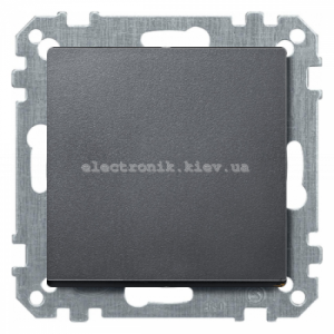 Вимикач 1-кл прохідний Schneider Electric Merten System M антрацит