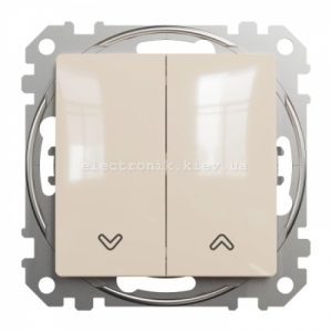 Вимикач для жалюзі колір бежевий Sedna Design