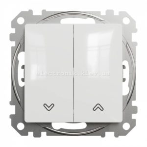 Вимикач для жалюзі колір білий Sedna Design