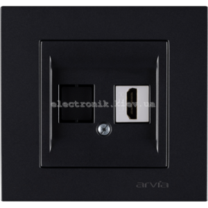 Розетка HDMI, Чорна KAREN