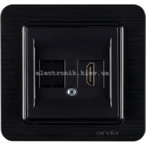 Розетка HDMI, Чорний LAVIN