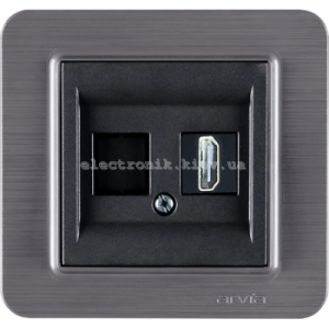 Розетка HDMI, Димчатий LAVIN
