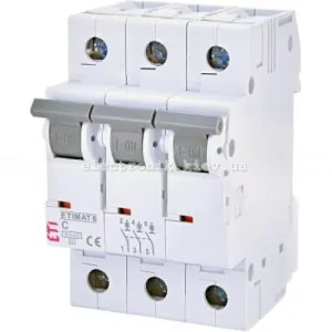 Авт. вимикач ETIMAT 6 3p C 25А (6 kA) ETI