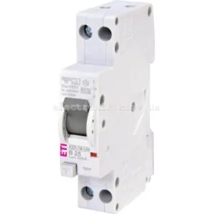 Автоматичний диференціальний вимикач KZS-1M UNI B 25/0,03 тип A (6kA)