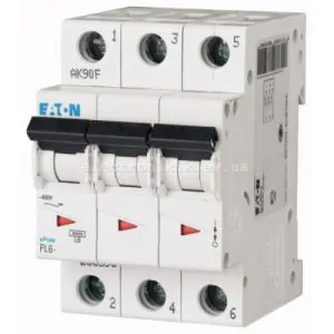 Автоматичний вимикач Eaton триполюсний 20А PL6-C20/3