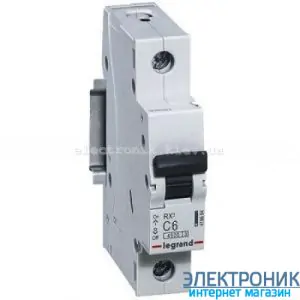 Автоматичний вимикач Legrand RX3-1P 6А, С