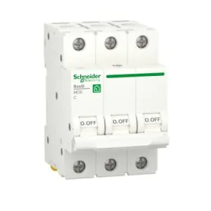 Автоматичний вимикач RESI9 Schneider Electric 50 А, 3P, категорія С, 6кА