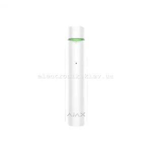Бездротовий датчик розбиття скла Ajax GlassProtect White