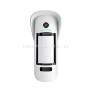 Бездротовий датчик руху Ajax MotionCam Outdoor (PhOD) з підтримкою фотоверифікації тривог, функцій "Фото за запитом" і "Фото за сценарієм" White