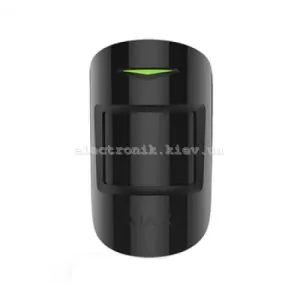 Бездротовий датчик руху та розбиття Ajax CombiProtect Black