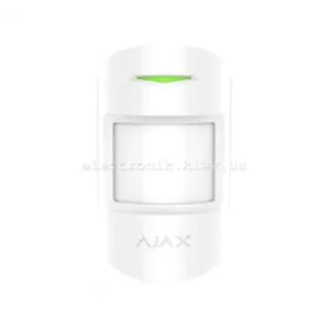 Бездротовий датчик руху та розбиття Ajax CombiProtect White