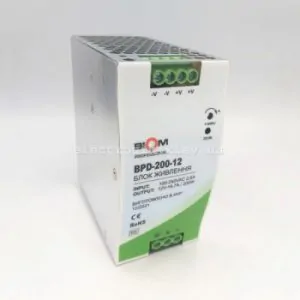 Блок живлення Biom на DIN-рейку TH35/ЕС35 200W 16.7A 12V IP20
