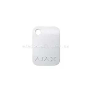 Брелок для управління охоронною системою Tag 100 шт. Ajax Tag White