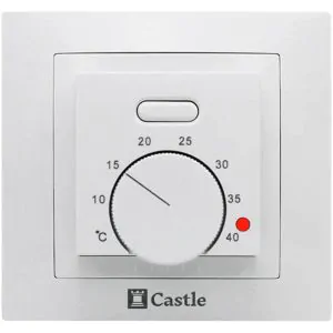 Терморегулятор для теплої підлоги Castle C-AC308H сумісний з Asfora білий
