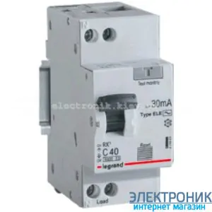 Диференціальний автомат RX Legrand 1P+N, хар-ка «C» 16A, 30mA-AC