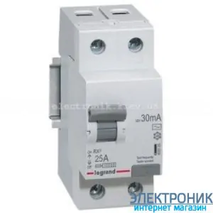 Диффреле (ПЗВ) Legrand RX3 2x63A, 30mА, AC