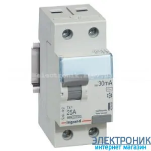 Диффреле (ПЗВ) Legrand TX3 - 2x25A, 30mА, AC
