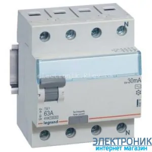 Діфреле (ПЗВ) Legrand TX3 - 4x63A, 30mА, AC