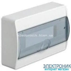 Hager Cosmos VD112TD. Щит на 12 модулів зовнішньої установки із прозорими дверима