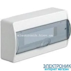 Hager Cosmos VD118TD. Щит на 18 модулів зовнішньої установки із прозорими дверима