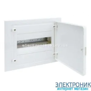 Hager Golf VF112PD. Щит на 12 модулів (1x12) внутрішньої установки з білими дверима