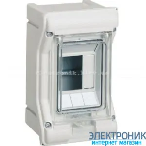 Hager Vector VE103D. Щит на 3 модулі IP65 зовнішньої установки