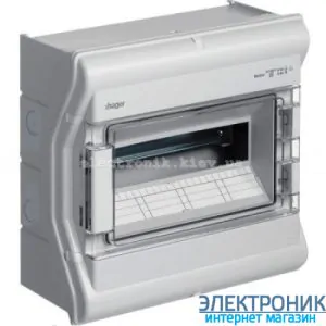 Hager Vector VE112DN. Щит на 12 модулів IP65 зовнішньої установки