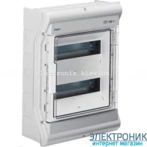Hager Vector VE212DN. Щит на 24 модулі IP65 зовнішньої установки
