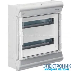 Hager Vector VE218DN. Щит на 36 модулів IP65 зовнішньої установки