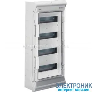 Hager Vector VE412DN. Щит на 48 модулів IP65 зовнішньої установки