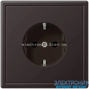 JUNG LS990 Dark розетка із заземленнямм