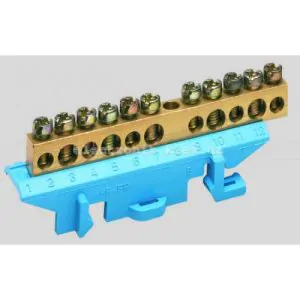 Клемма нейтральная с держателем 5x16+6x10мм2 Hager