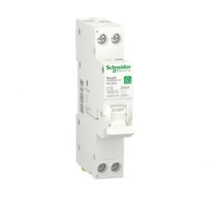 Компактний Дифавтомат RESI9 Schneider Electric 16 А, 30 мA, 1P+N, 6кA, категорія С, тип АС