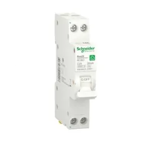 Компактний Дифавтомат RESI9 Schneider Electric 25 А, 30 мA, 1P+N, 6кA, категорія С, тип А