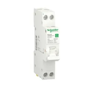 Компактний Дифавтомат RESI9 Schneider Electric 6А, 30 мA, 1P+N, 6кA, категорія С, тип А