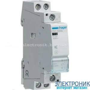 Контактор безшумний Hager ESC225S - 230В/25A, 2НО