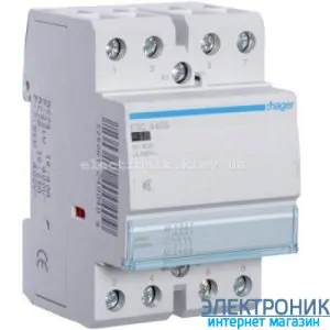 Контактор безшумний Hager ESC440S - 230В/40A, 4НО