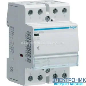 Контактор безшумний Hager ESC463S - 230В/63A, 4НО