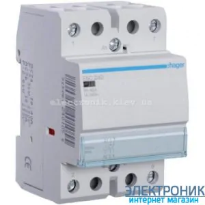 Контактор Hager ESC240 – 230В/40A, 2НО