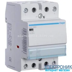Контактор Hager ESC263 - 230В/63A, 2НО